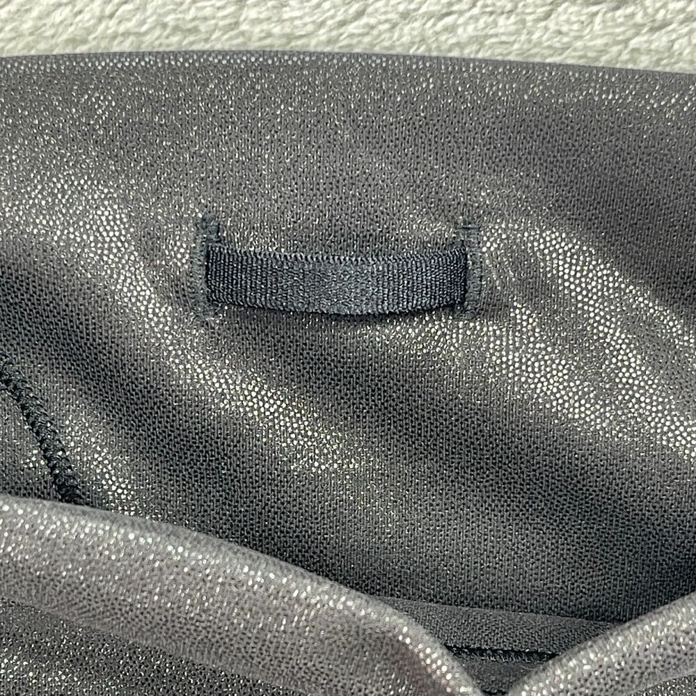 Lululemon Wunder Train 25 In Foil Leggings Womens 4 Black Stretch Yoga Running - Picture 8 of 9